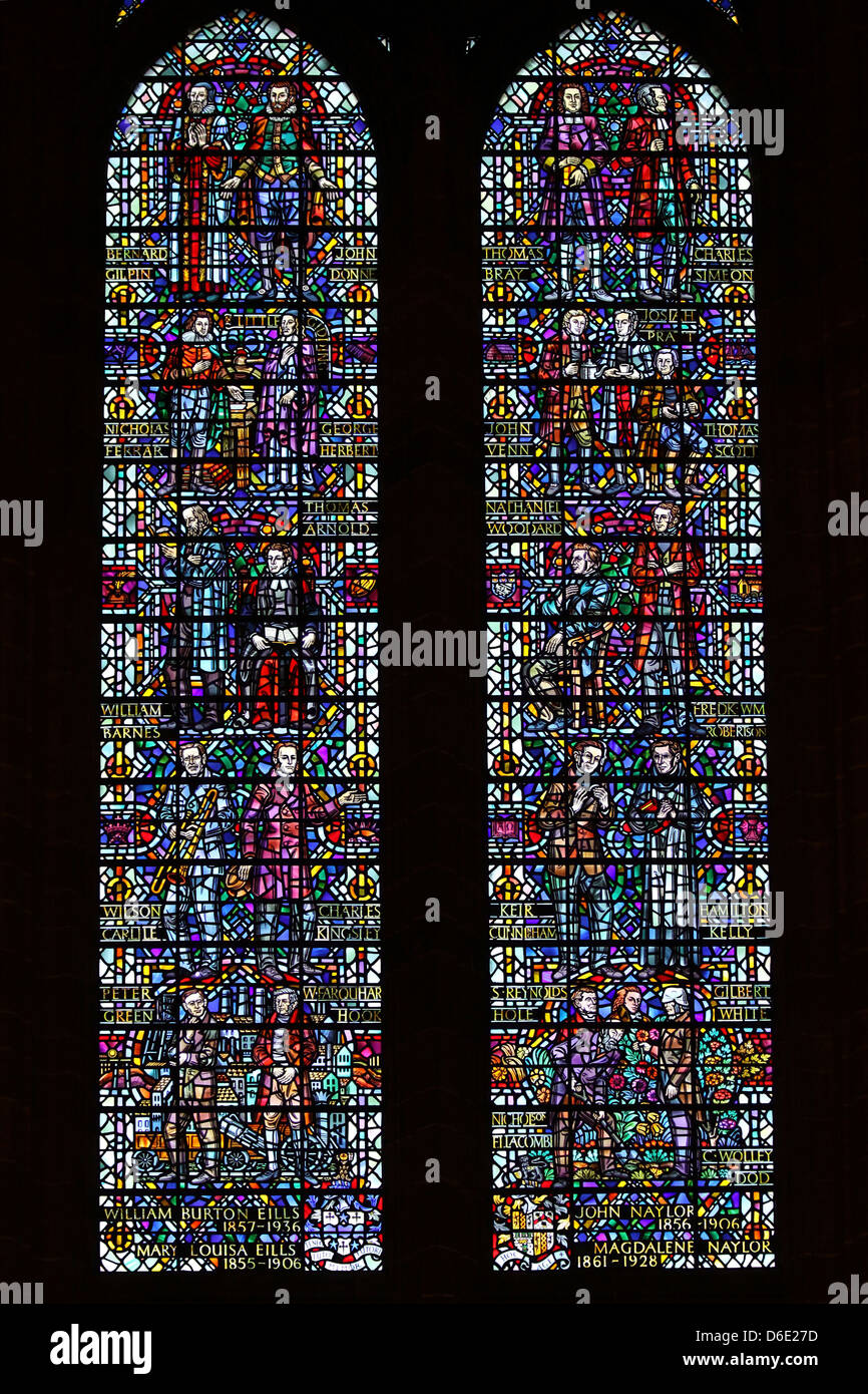 Stained Glass Window In Liverpool's Anglican Cathedral Depicting