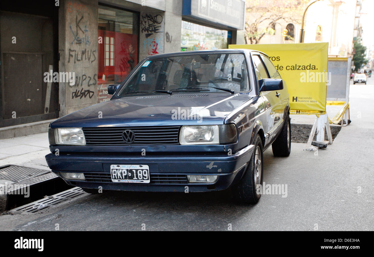 (FILE) An archive photo dated 05 December 2008 shows a first generation Volkswagen Gol in Buenos Aires, Argentina. The VW Gol has been manufactured in Brazil by Volkswagen for the Latin American compact car market since the 1980's. In the meantime, there is also a third generation. Photo: Jan Woitas Stock Photo