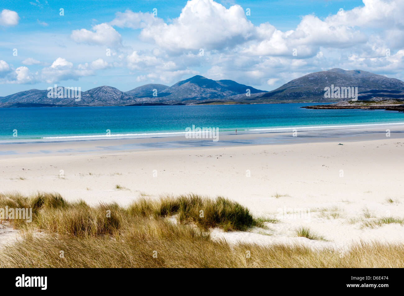 North Harris seen from South Harris. Stock Photo