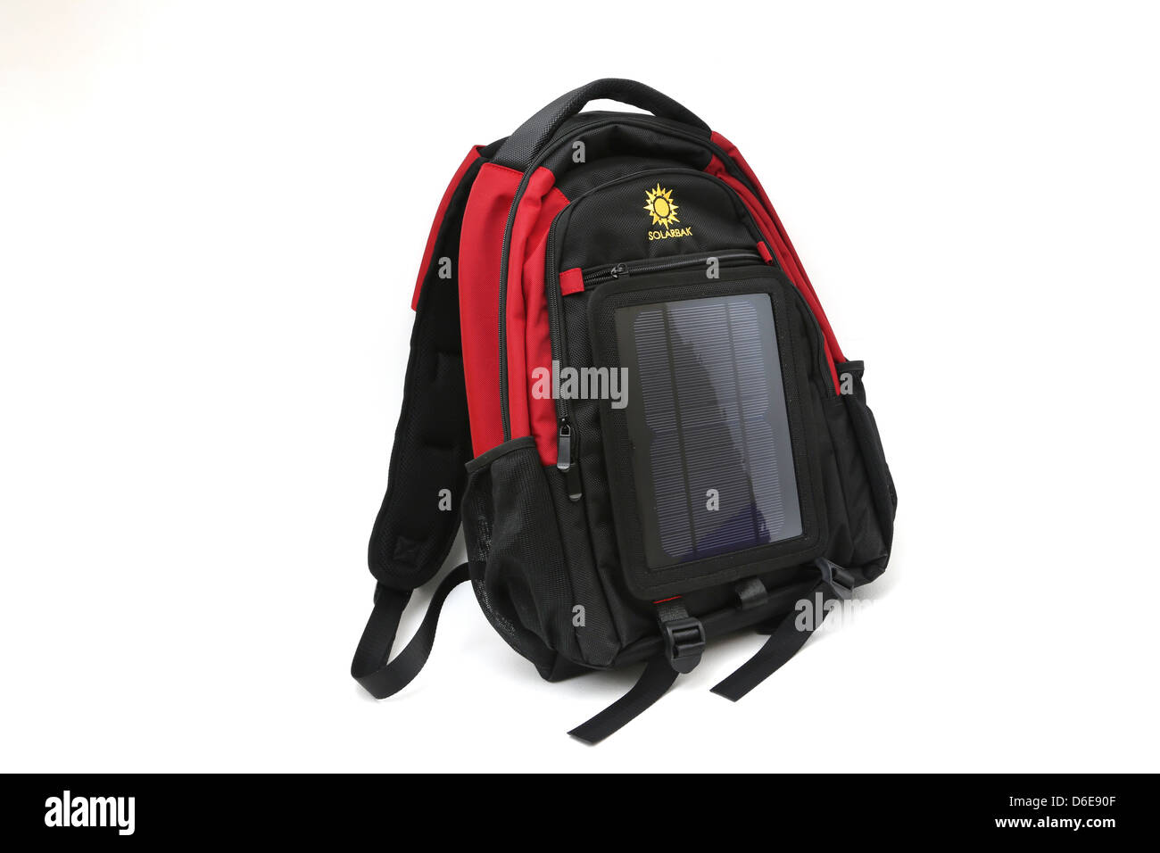 Solarbak Solar Backpack With Solar Panel Stock Photo