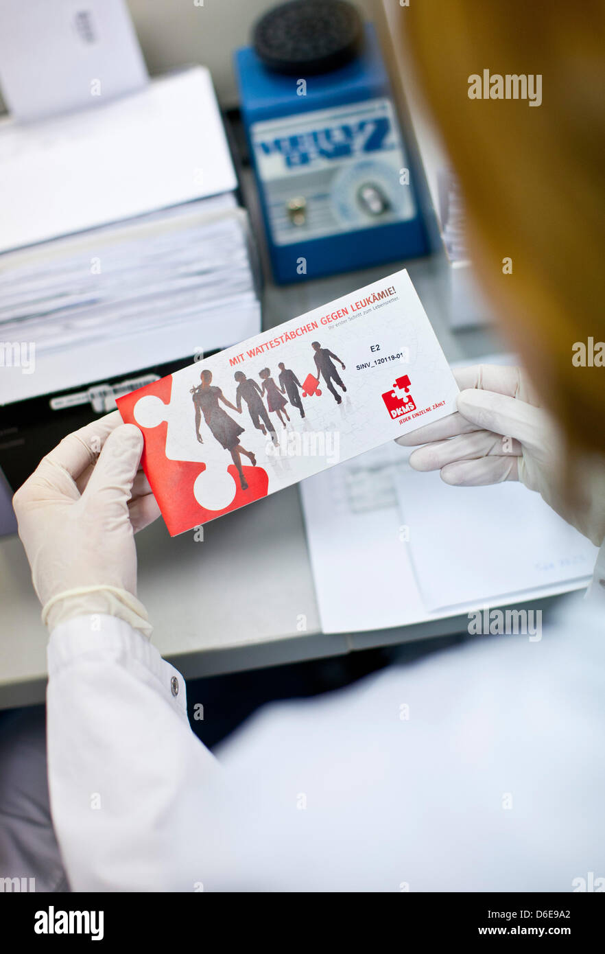 Tissue Typing Lab A staff member of the tissue typing laboratory DKMS Life Science Lab ...