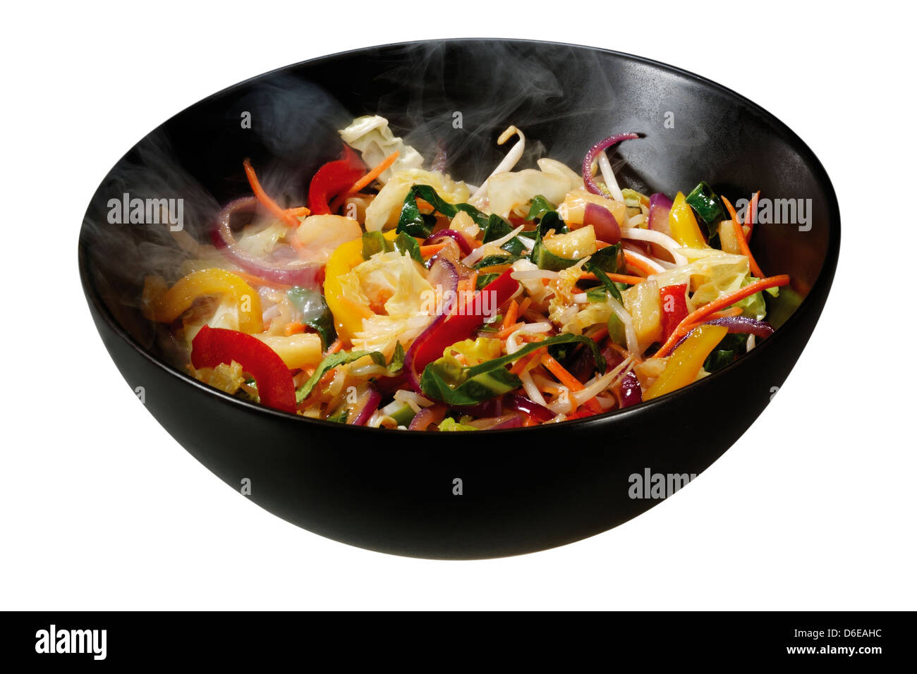 Pineapple sweetpepper stirfry Stock Photo