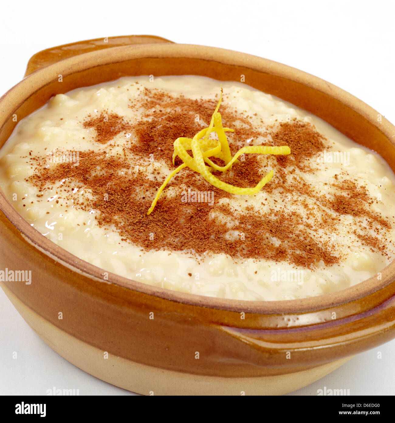 Spanish rice pudding Stock Photo Alamy