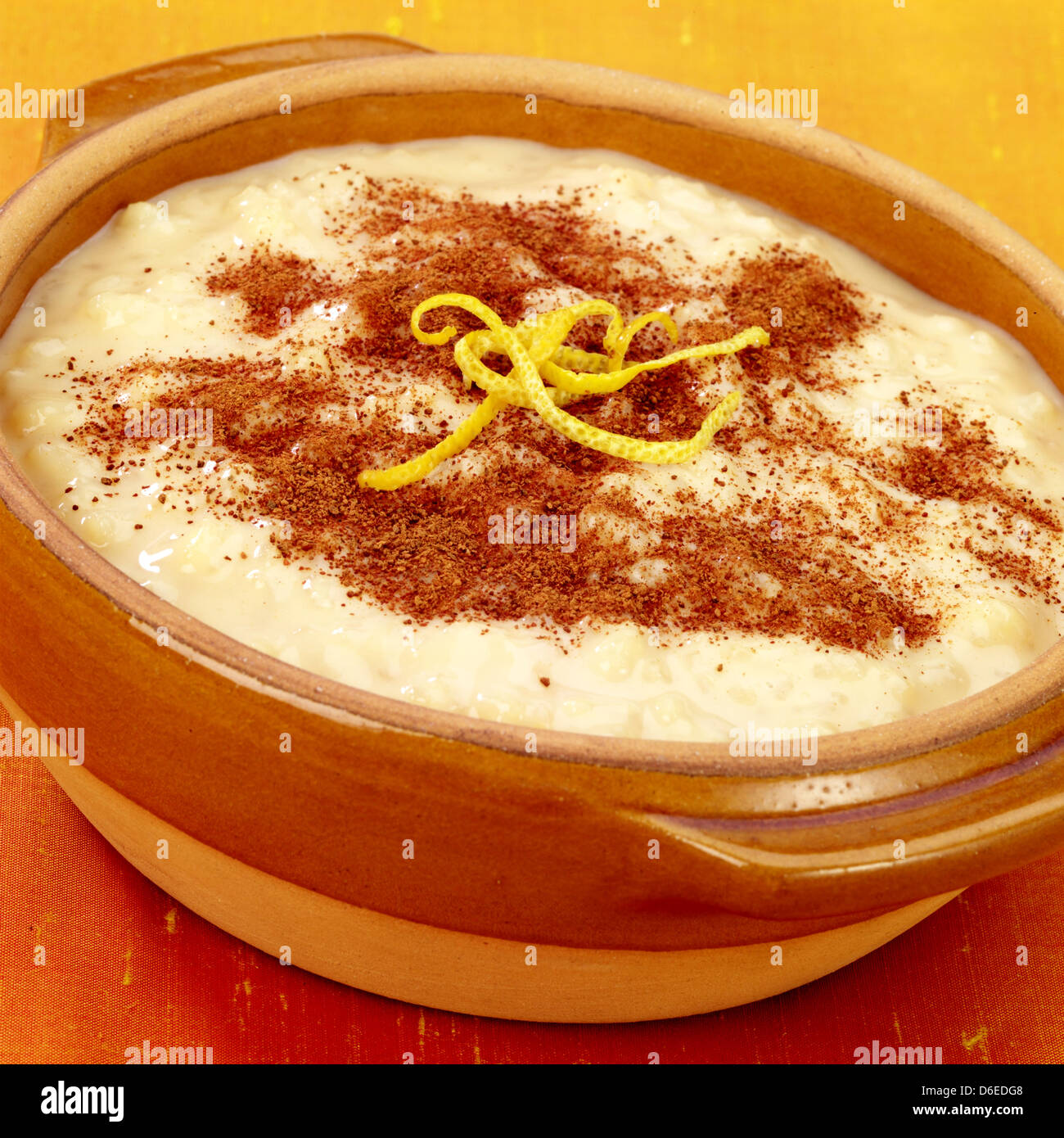 Spanish rice pudding Stock Photo Alamy