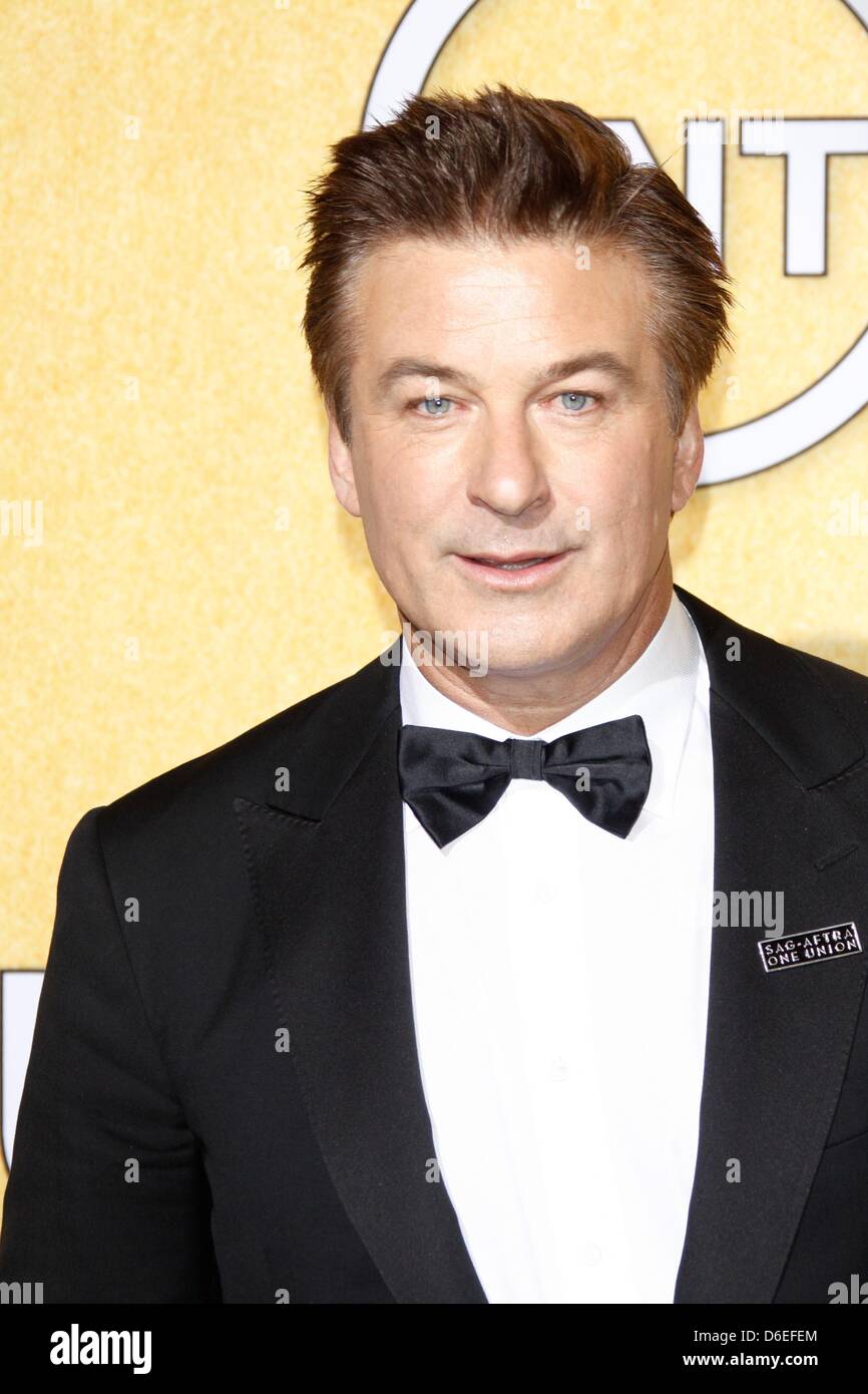 US actor Alec Baldwin poses in the press room of the 18th Annual Screen ...