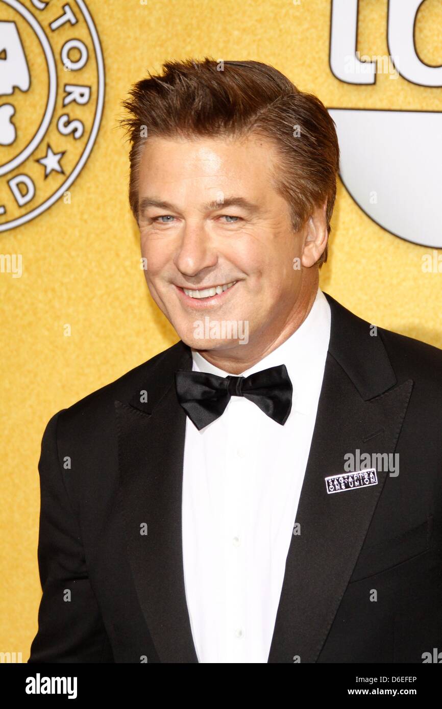 US actor Alec Baldwin poses in the press room of the 18th Annual Screen ...