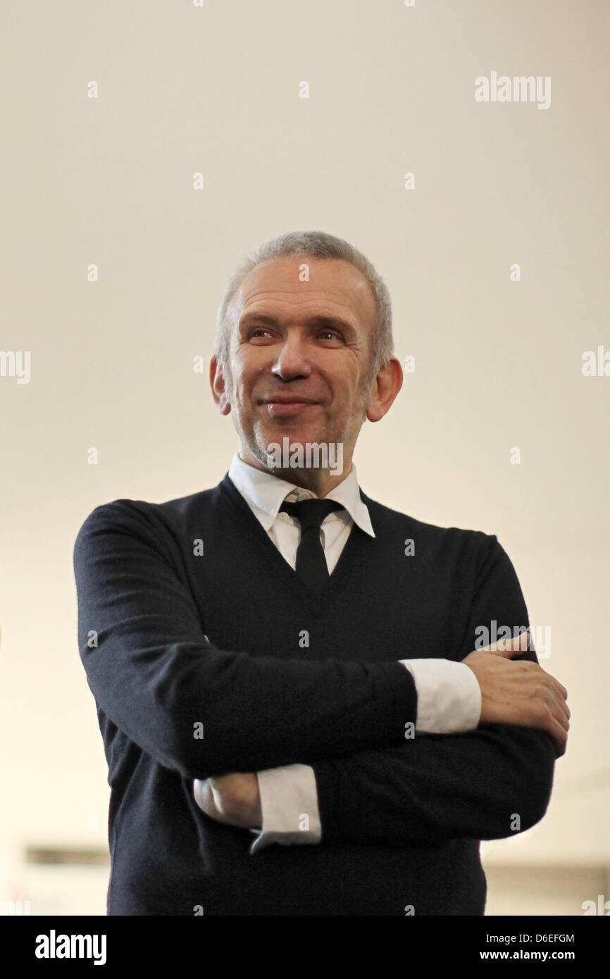 French designer and couturier JeanPaul Gaultier is seen at the fair