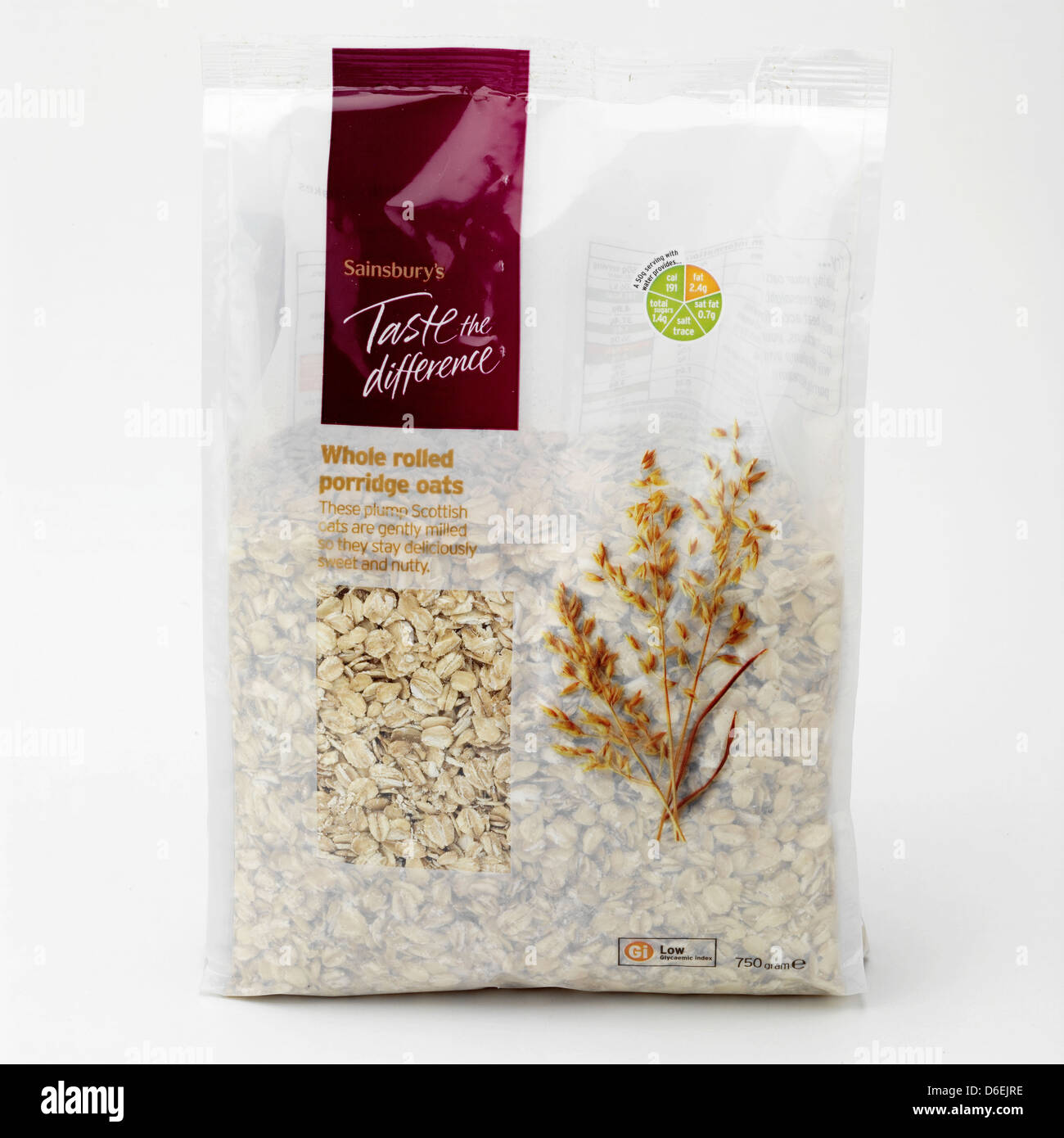 Whole Rolled porridge oats Stock Photo Alamy