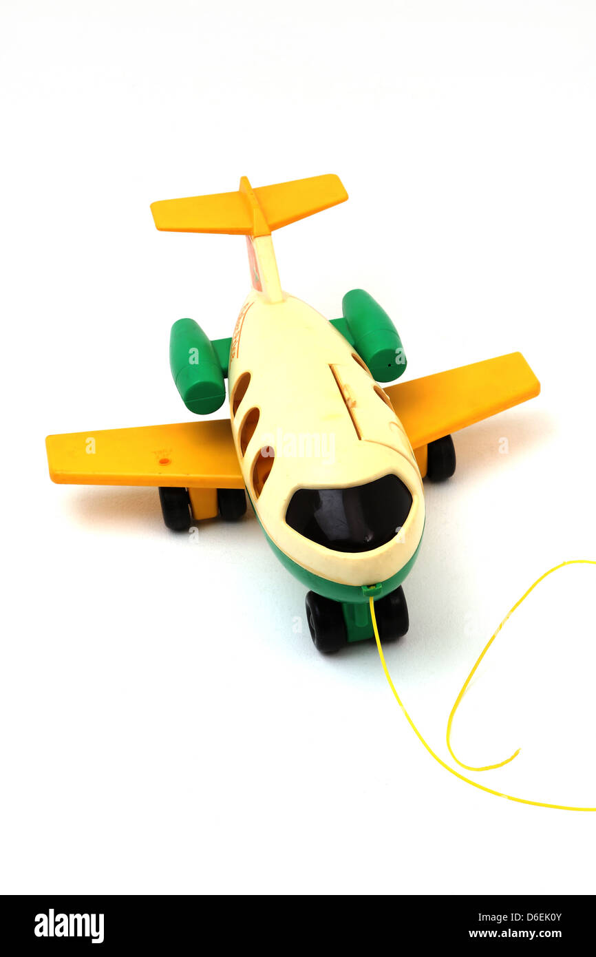 Fisher Price Pull Along Aeroplane Toy Stock Photo Alamy