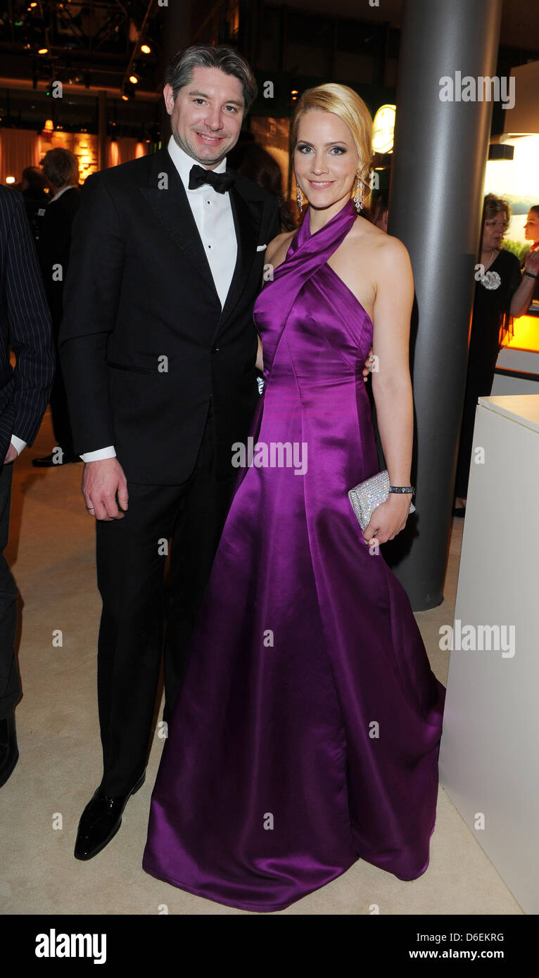 TV presenter Judith Rakers and partner