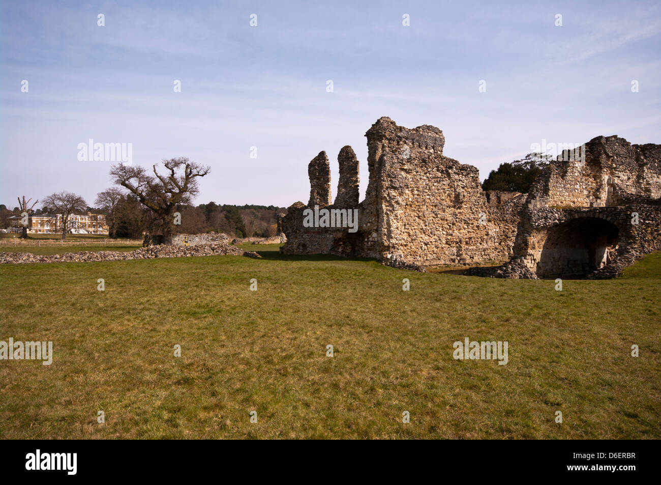 The Ruins Of Waverley Abbey Farnham Surrey UK Stock Photo
