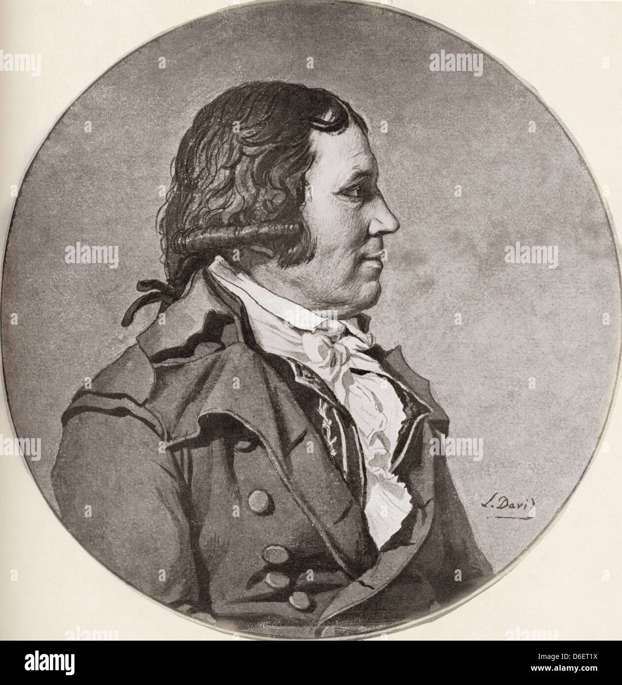 Edmond Louis Alexis Dubois-Crancé, 1747 –1814. French soldier and politician during the French Revolution. Stock Photo