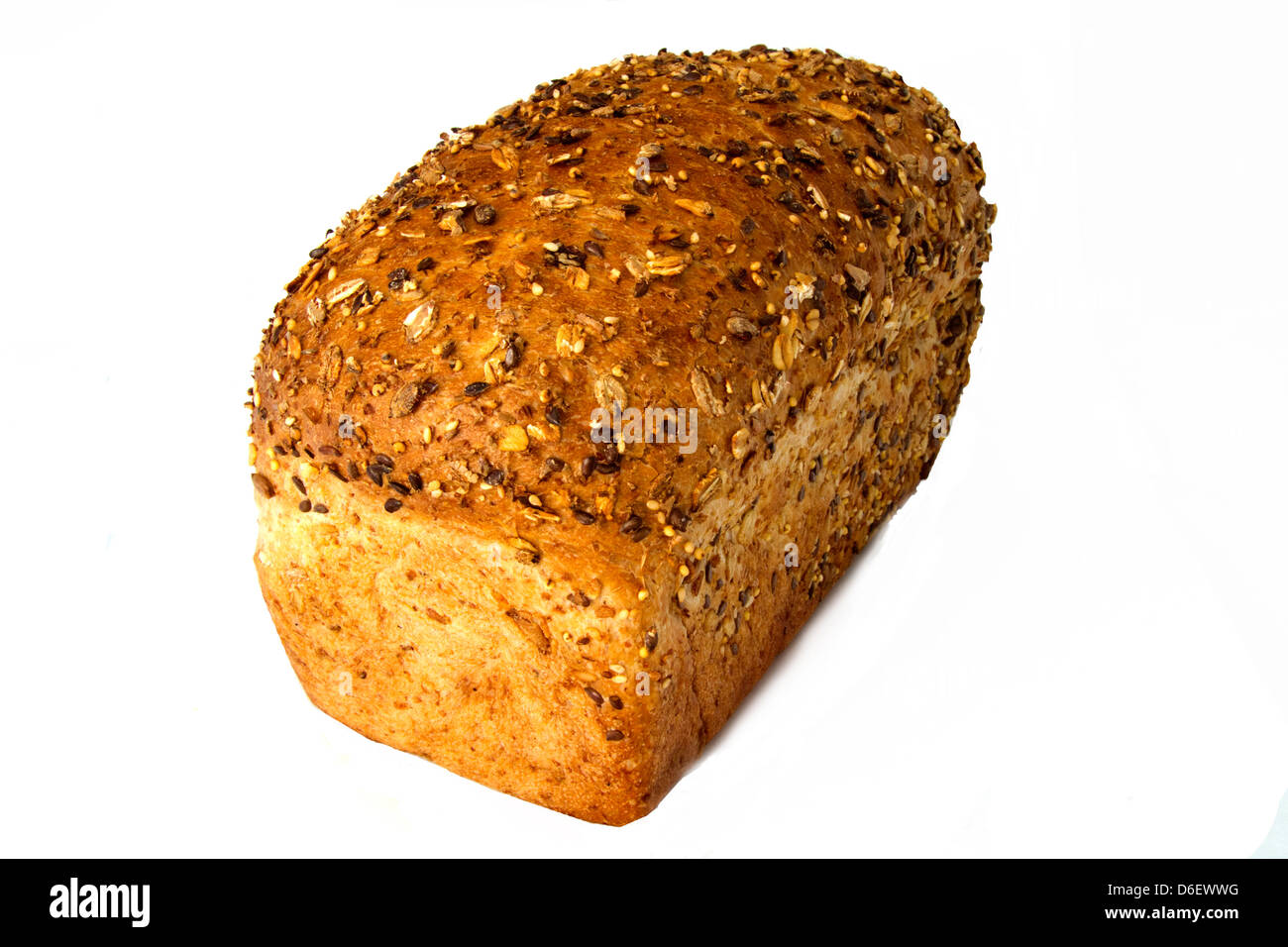 Seeded Multigrain Bread Loaf Stock Photo