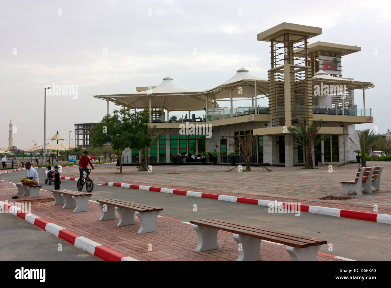 Restaurant on the Corniche of Ras Al Khaimah, United Arab Emirates
