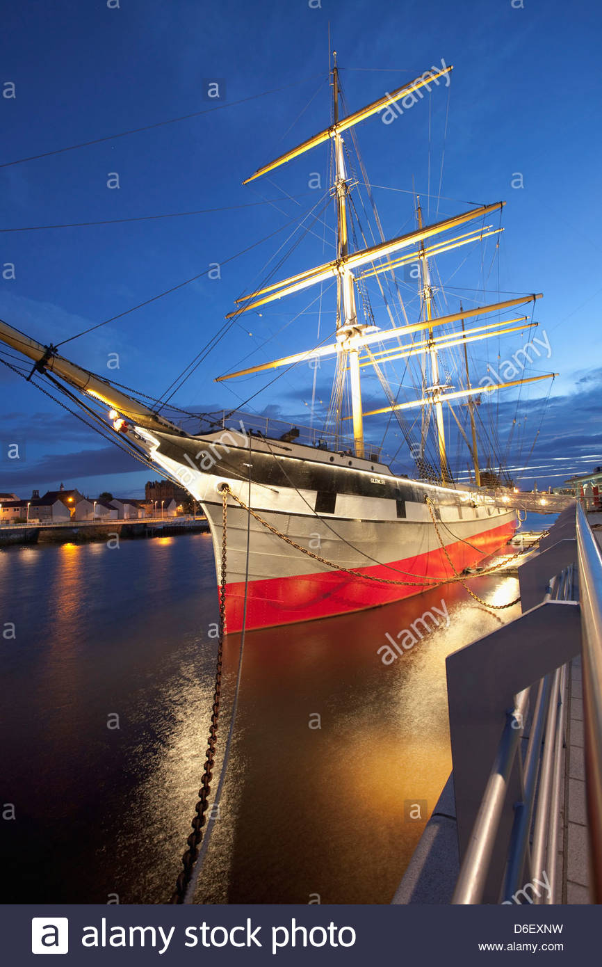 Museum Glenlee Tall Ship Sailing Ship Stock Photos & Museum Glenlee