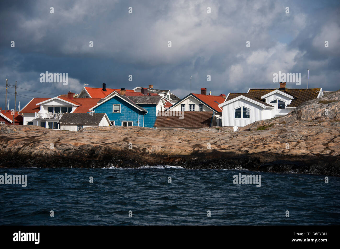 The small island Källö Knippla in Öckerö community in the Gothenburg archipelago in Bohuslän on the west coast of Sweden Stock Photo