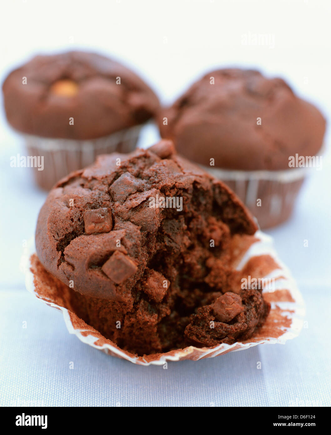 Double Chocolate Muffins Stock Photo - Alamy