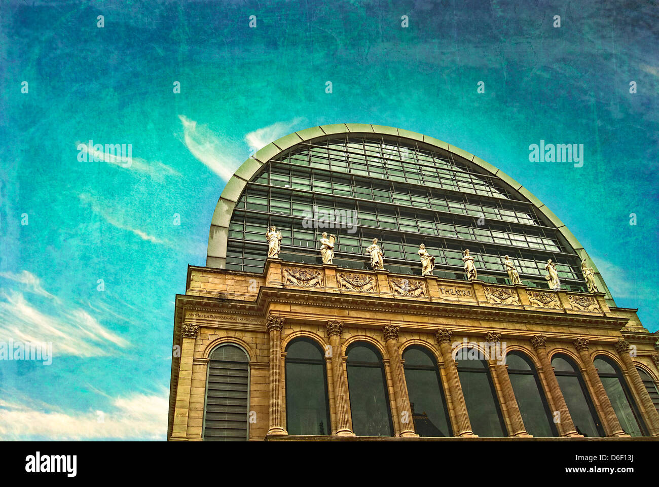 Lyon Opera House textured , France Stock Photo Alamy