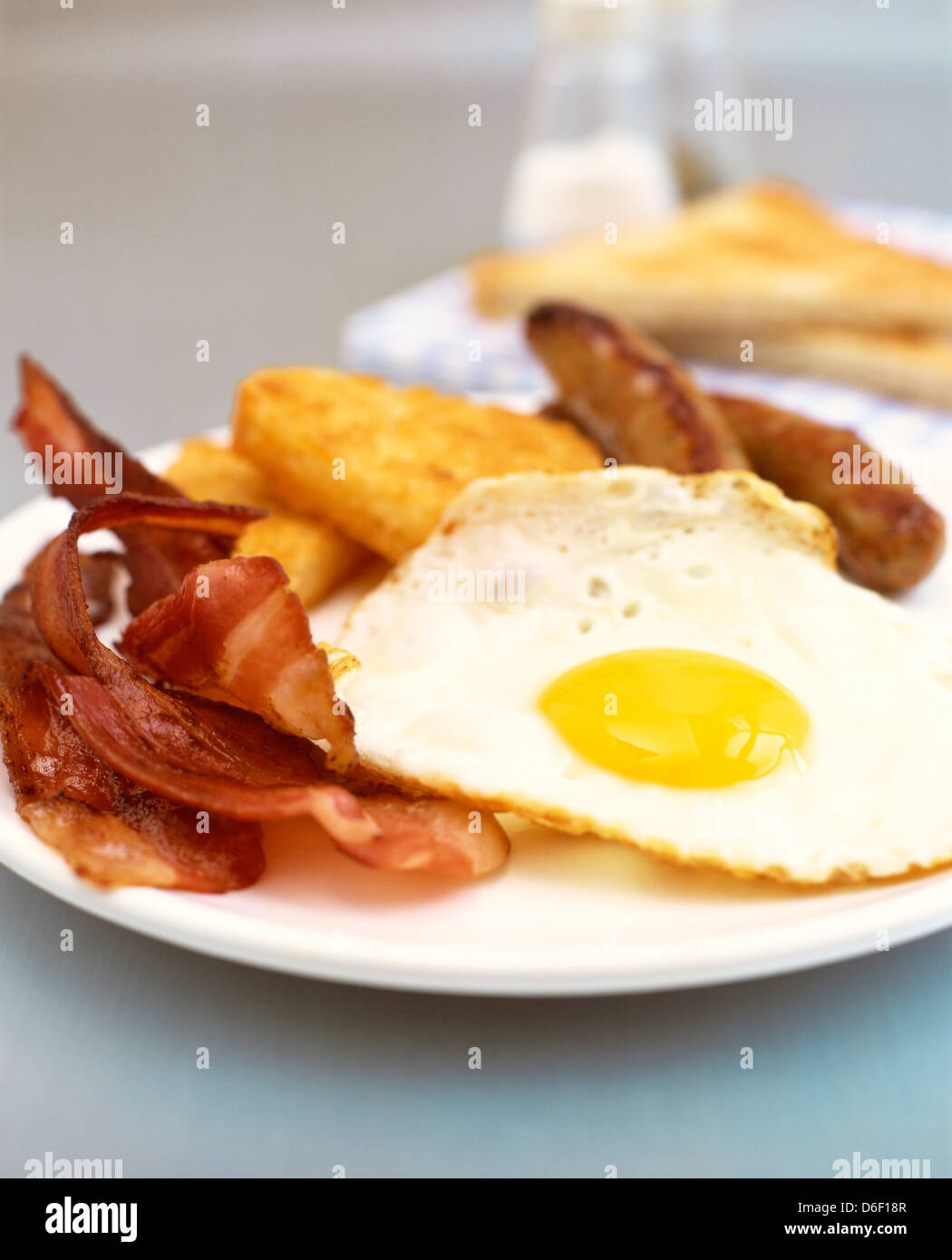 Scrambled egg whites sausage breakfast hi-res stock photography and