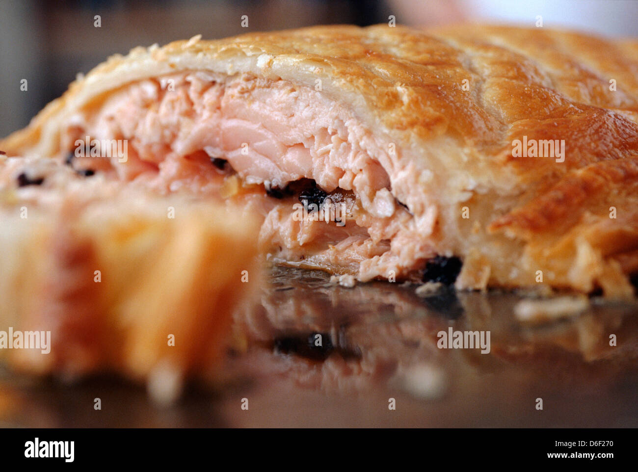 Salmon en Croute Stock Photo Alamy