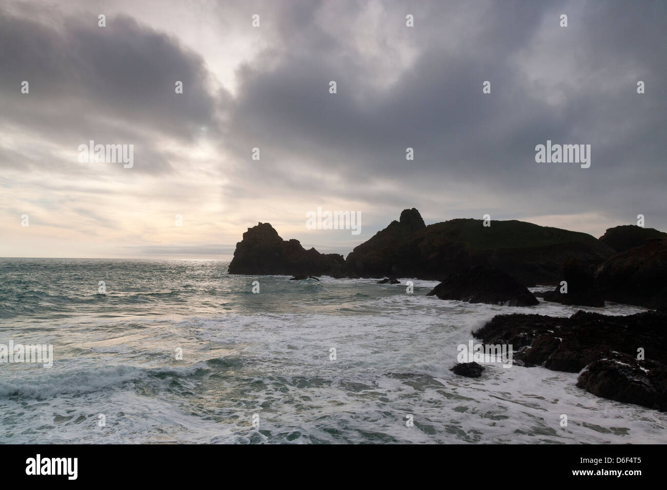 Stormy Weather At Kynance Cove The Lizard Cornwall South West Uk