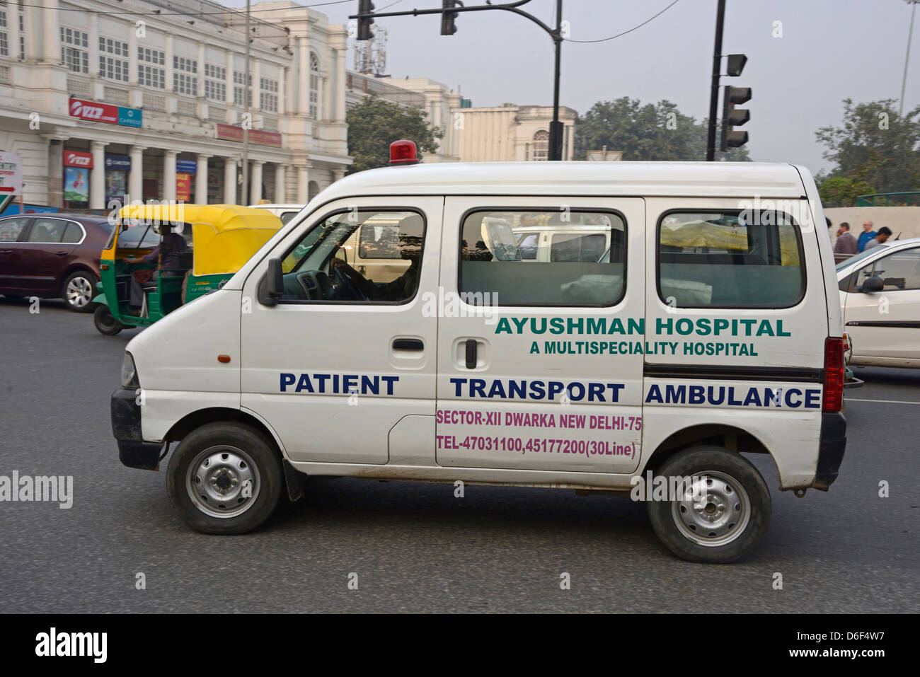 A Patient Transport Ambulance in Delhi, India Stock Photo Alamy