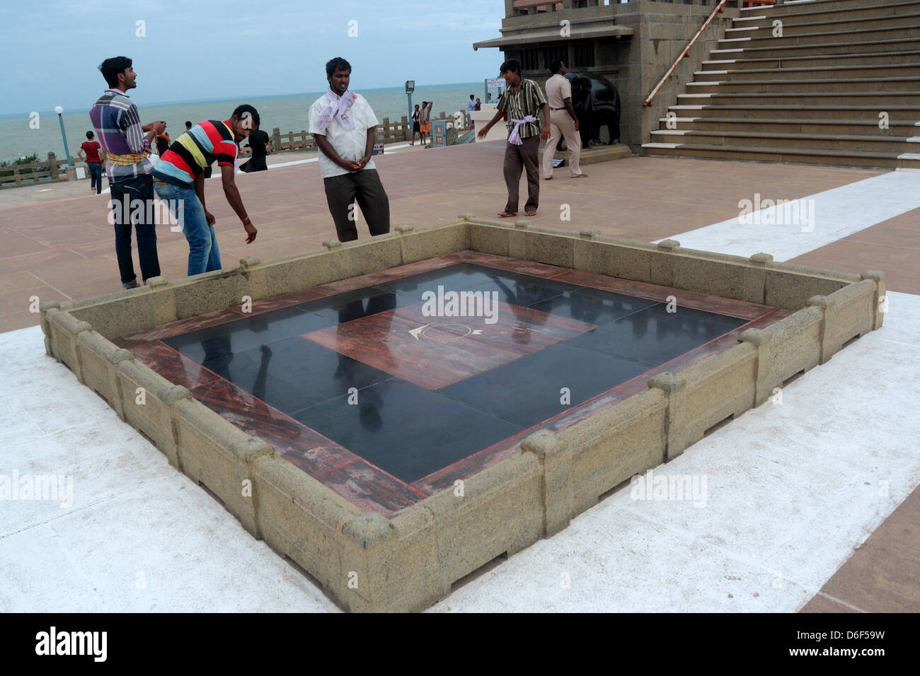 compass, Vivekananda Rock Memorial, Kanyakumari, Tamil Nadu, India ...