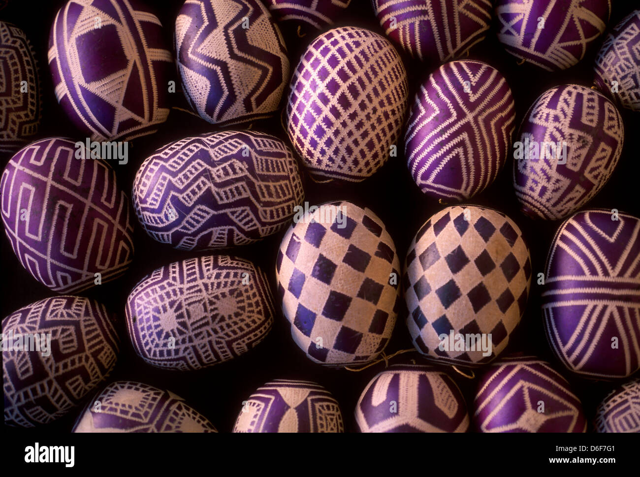 Koites gourd rattles known as maracas musical instruments played at Karaja indigenous celebrations art craft Ilha do Bananal Stock Photo