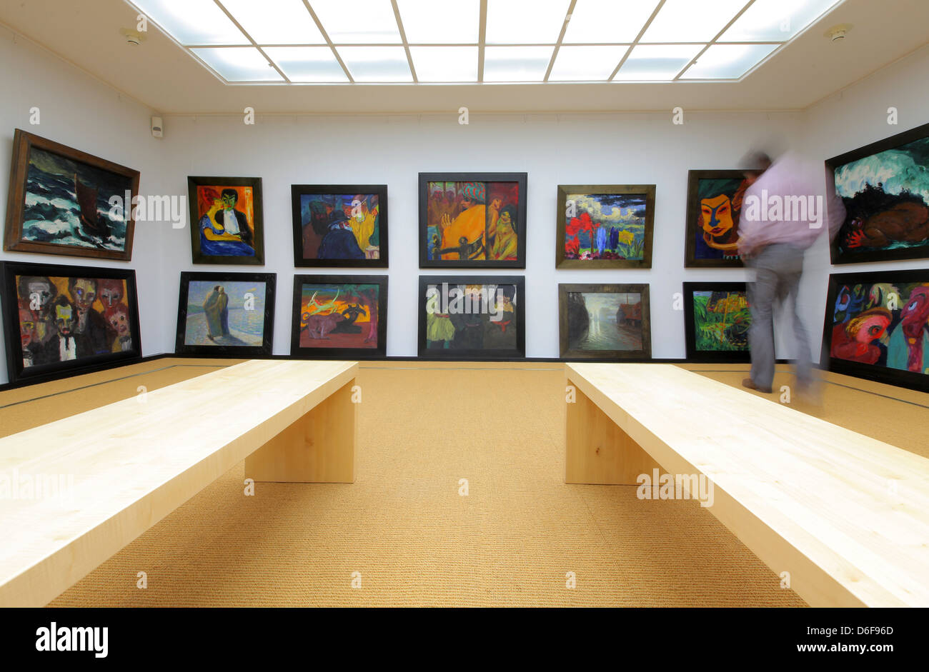 Neukirchen, Germany, Foundation Seebüll Ada and Emil Nolde - exhibition in the hall of pictures Nolde-Museum Stock Photo