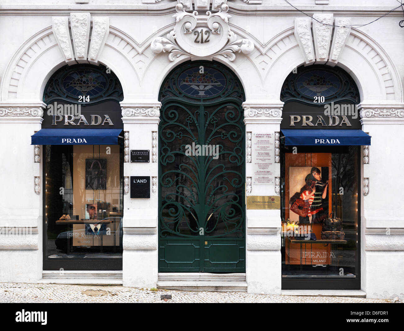 Lisbon, Portugal, a subsidiary of Prada in the Avenida da Liberdade Stock  Photo - Alamy