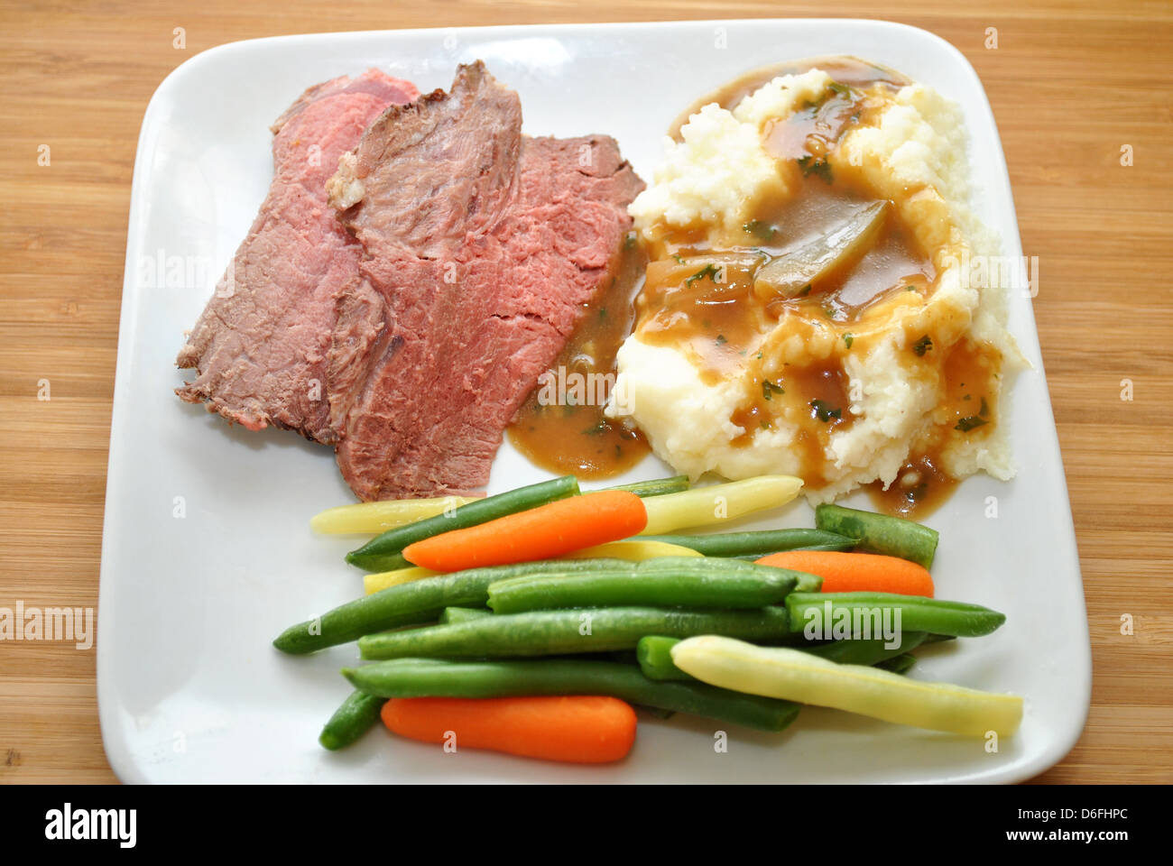 Healthy Beef Dinner Stock Photo - Alamy
