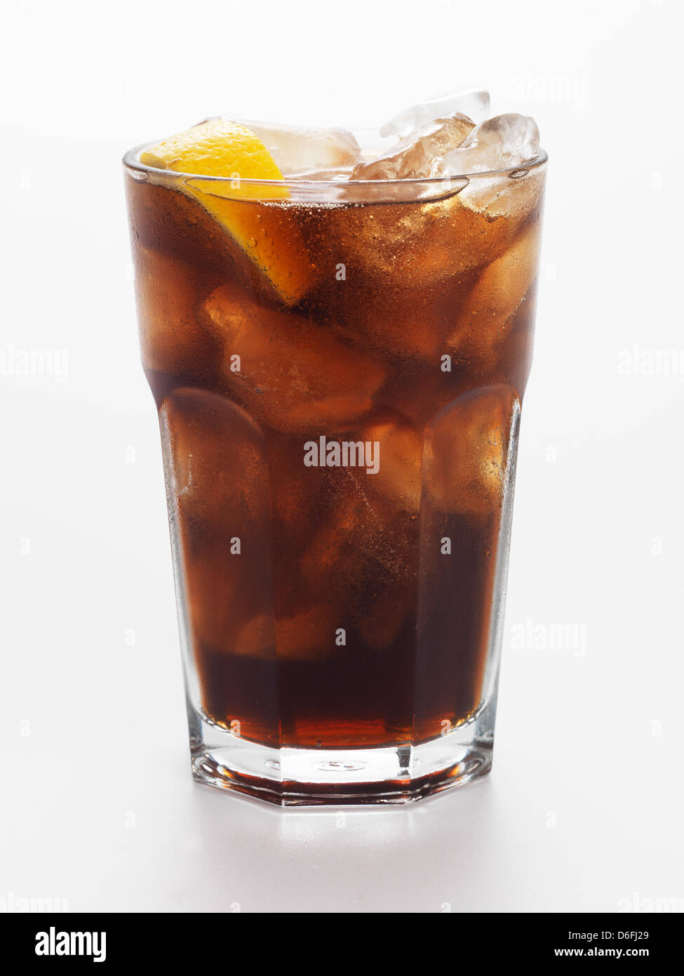 Coca Cola in glass Stock Photo