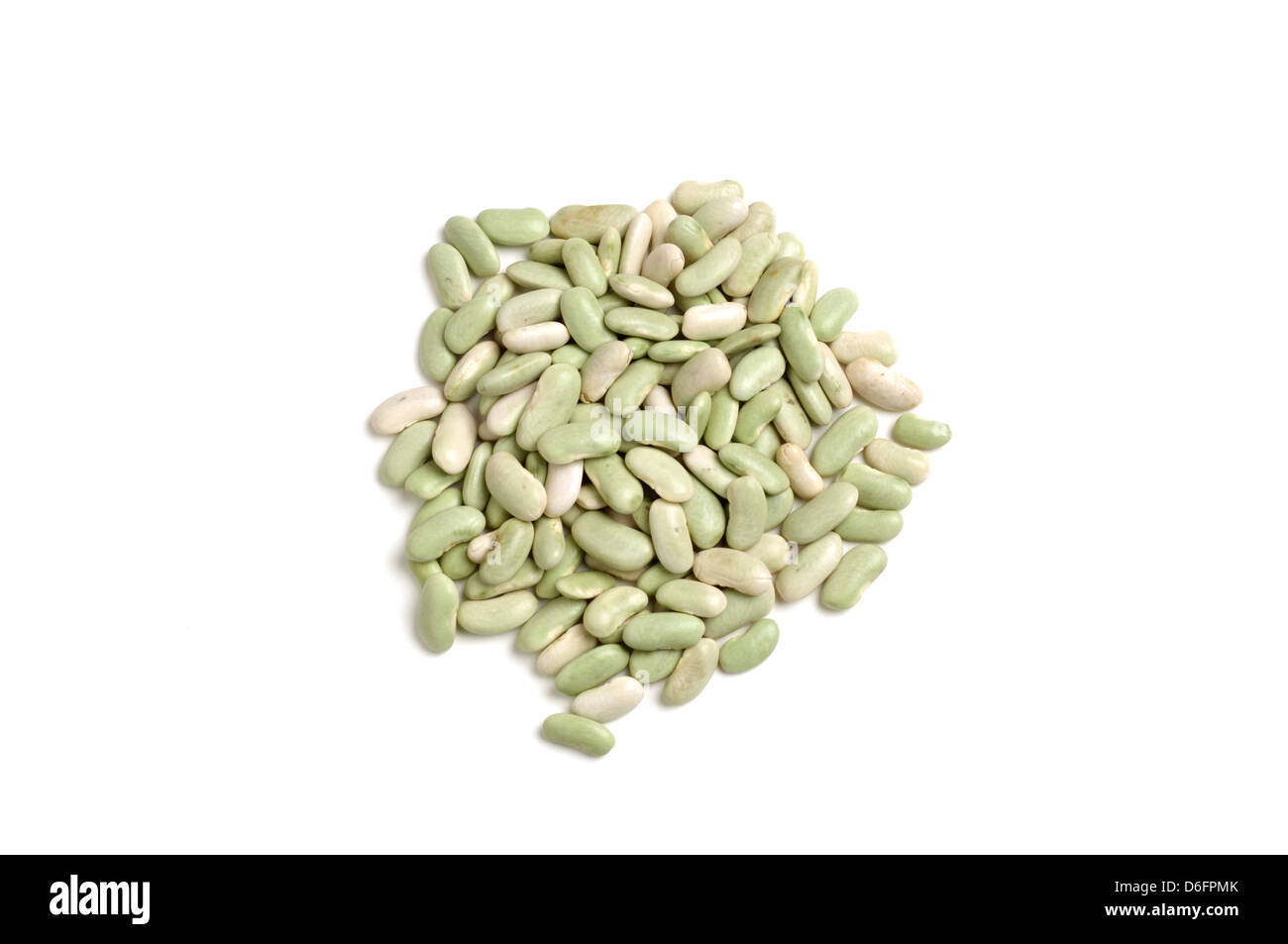 Dried Flageolet Beans on white background Stock Photo Alamy