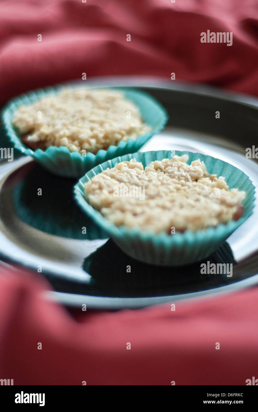 Raw Cup Cake Stock Photo