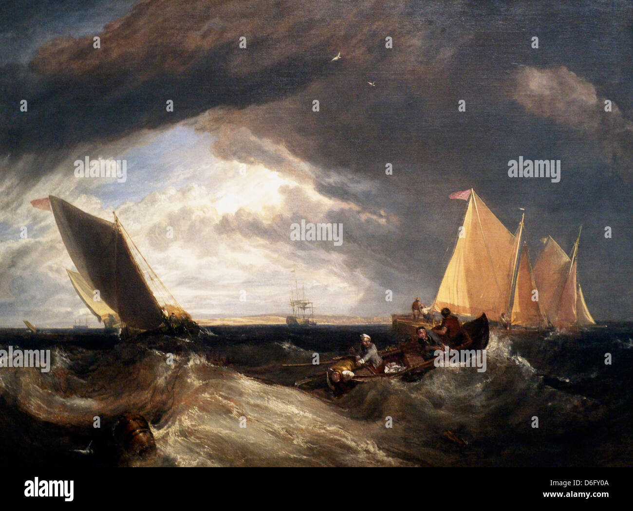 The Junction of the Thames and the Medway James Mallord William Turner Stock Photo