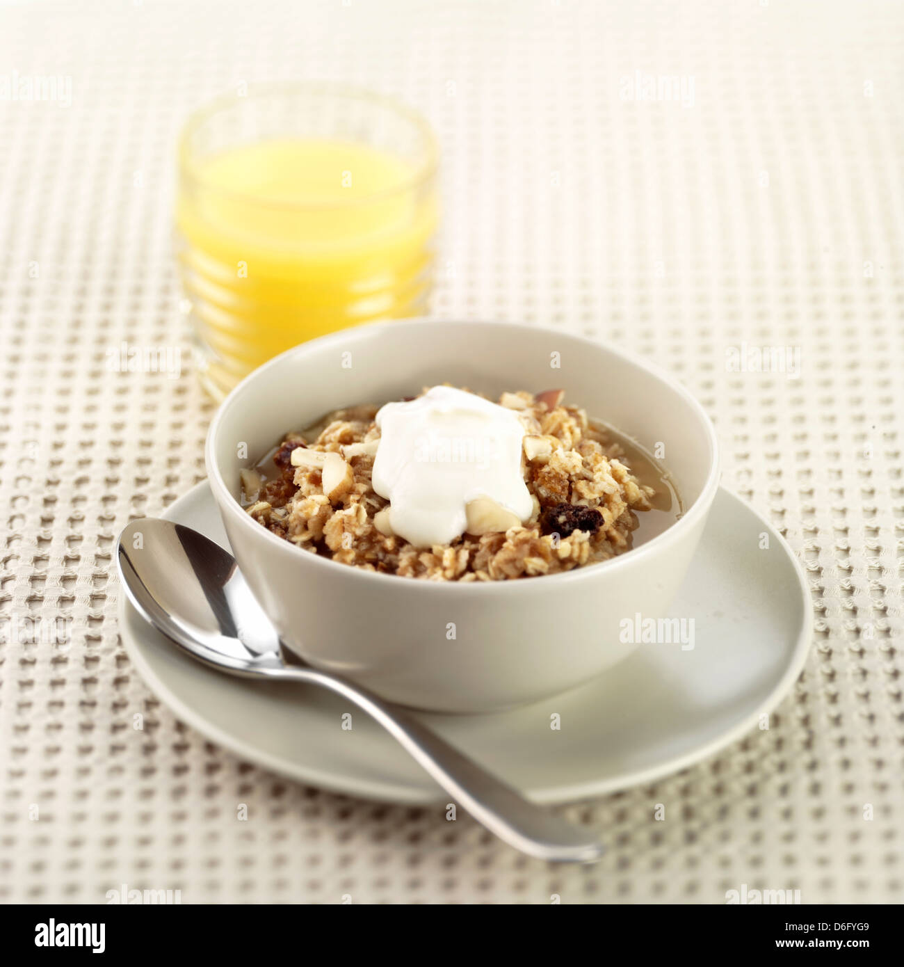 Muesli and Yogurt Stock Photo Alamy