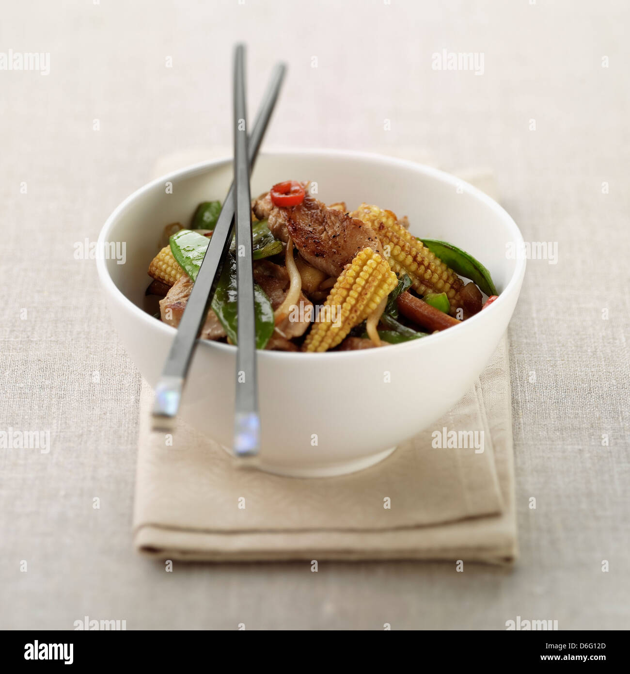 Stir fry Pork Stock Photo - Alamy