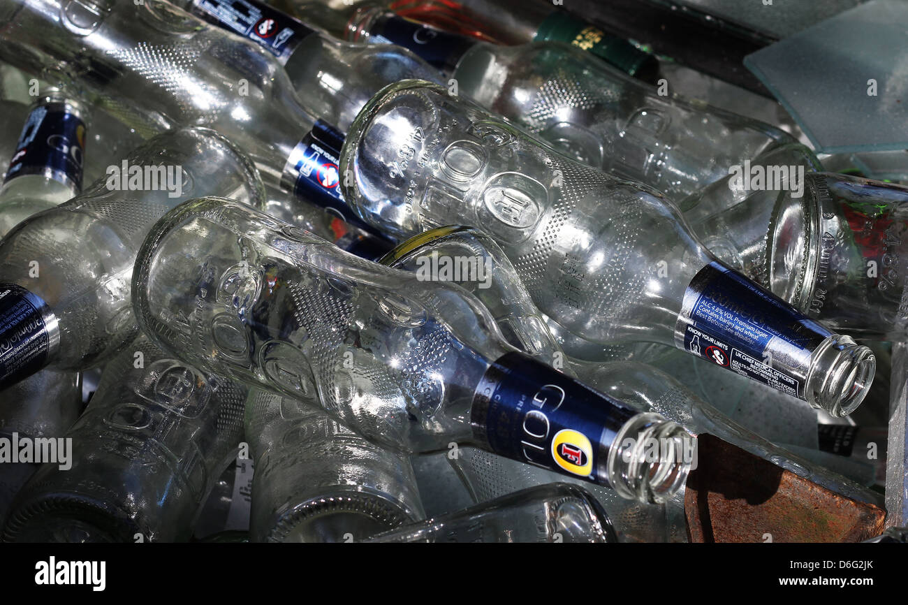 Empty Alcohol Bottles In Car