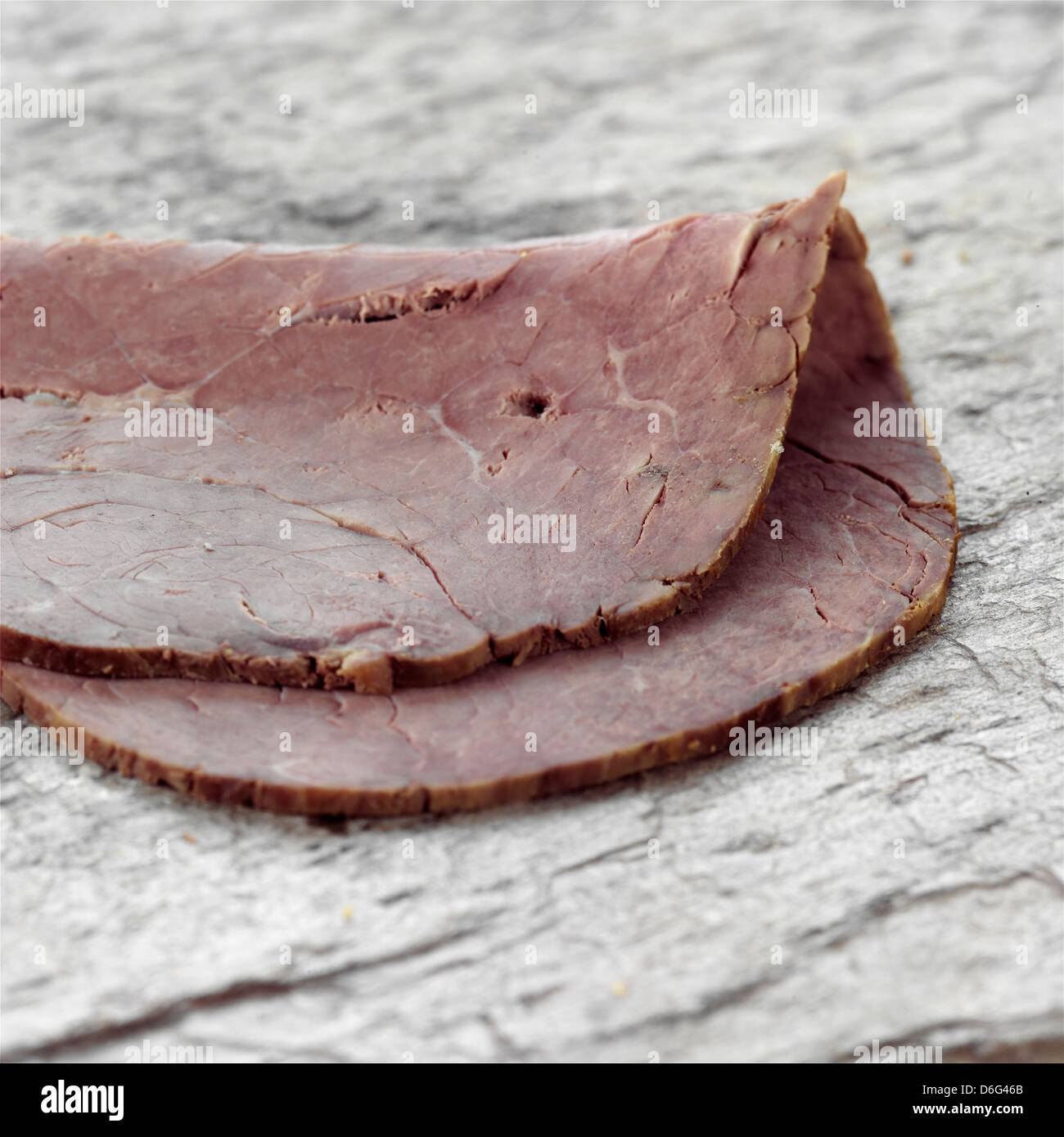 Slice of Roast Beef Stock Photo - Alamy