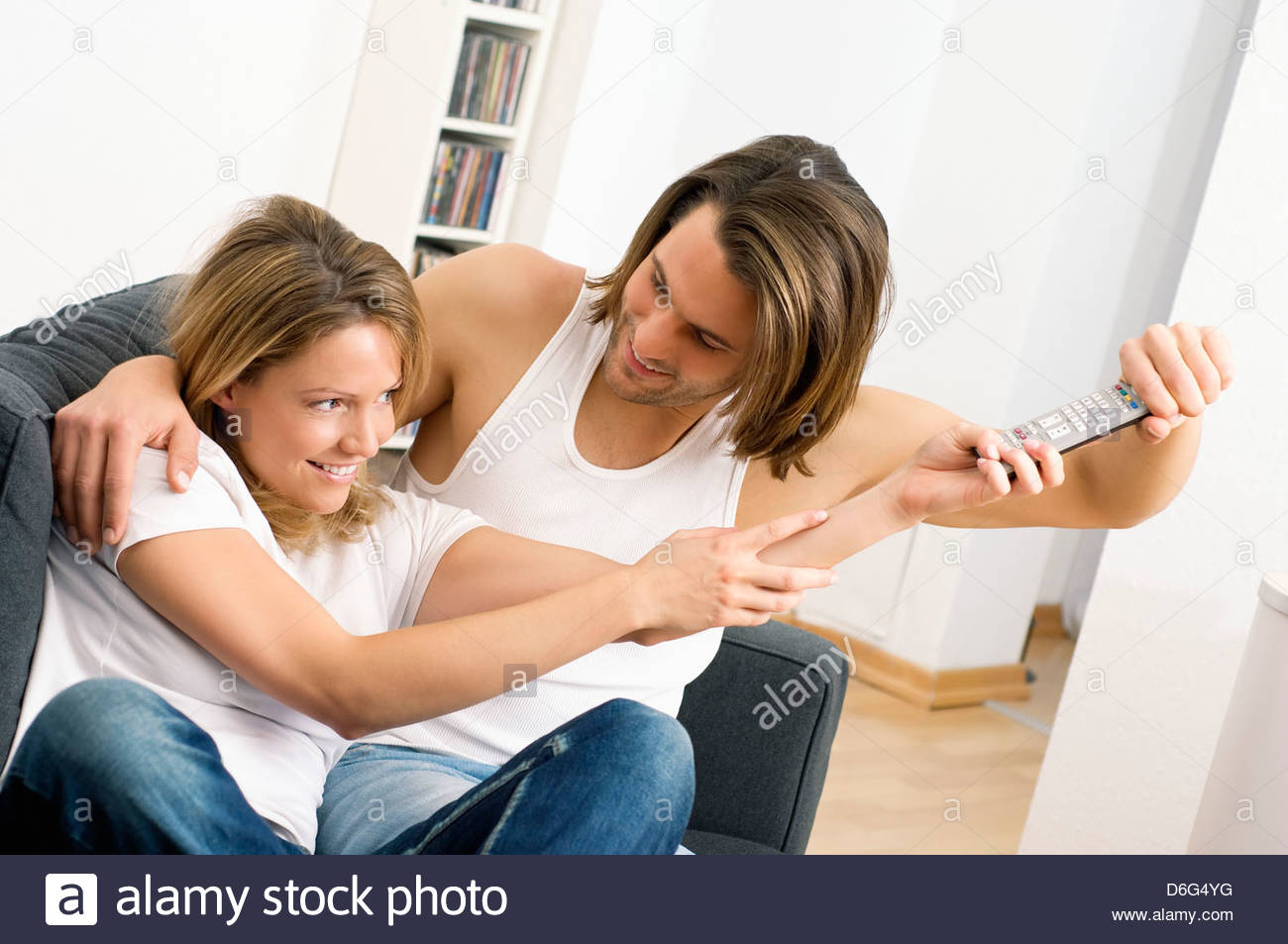 Couch Potato Couple Stock Photos & Couch Potato Couple Stock Images Alamy