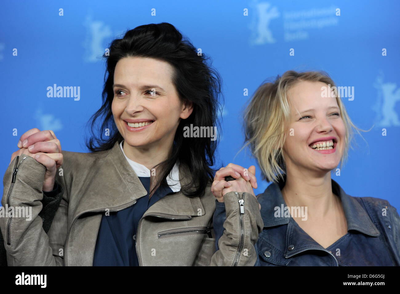 Polish actor Andrzej Chyra (L-R), French actress Juliette Binoche and Polish actress Joanna Kulig pose at a photocall for the movie  Elles  during the 62nd Berlin International Film Festival, in Berlin, Germany, 10 February 2012. The movie is presented in the section Panorama Special at the 62nd Berlinale running from 09 to 19 February. Photo: Angelika Warmuth dpa  +++(c) dpa - Bil Stock Photo