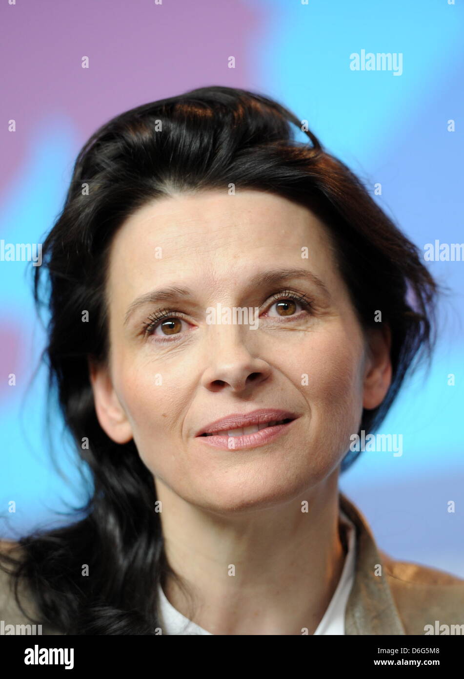 French actress Juliette Binoche attends the press conference for the movie  Elles  during the 62nd Berlin International Film Festival, in Berlin, Germany, 10 February 2012. The movie is presented in the section Panorama Special at the 62nd Berlinale running from 09 to 19 February. Photo: Angelika Warmuth dpa Stock Photo