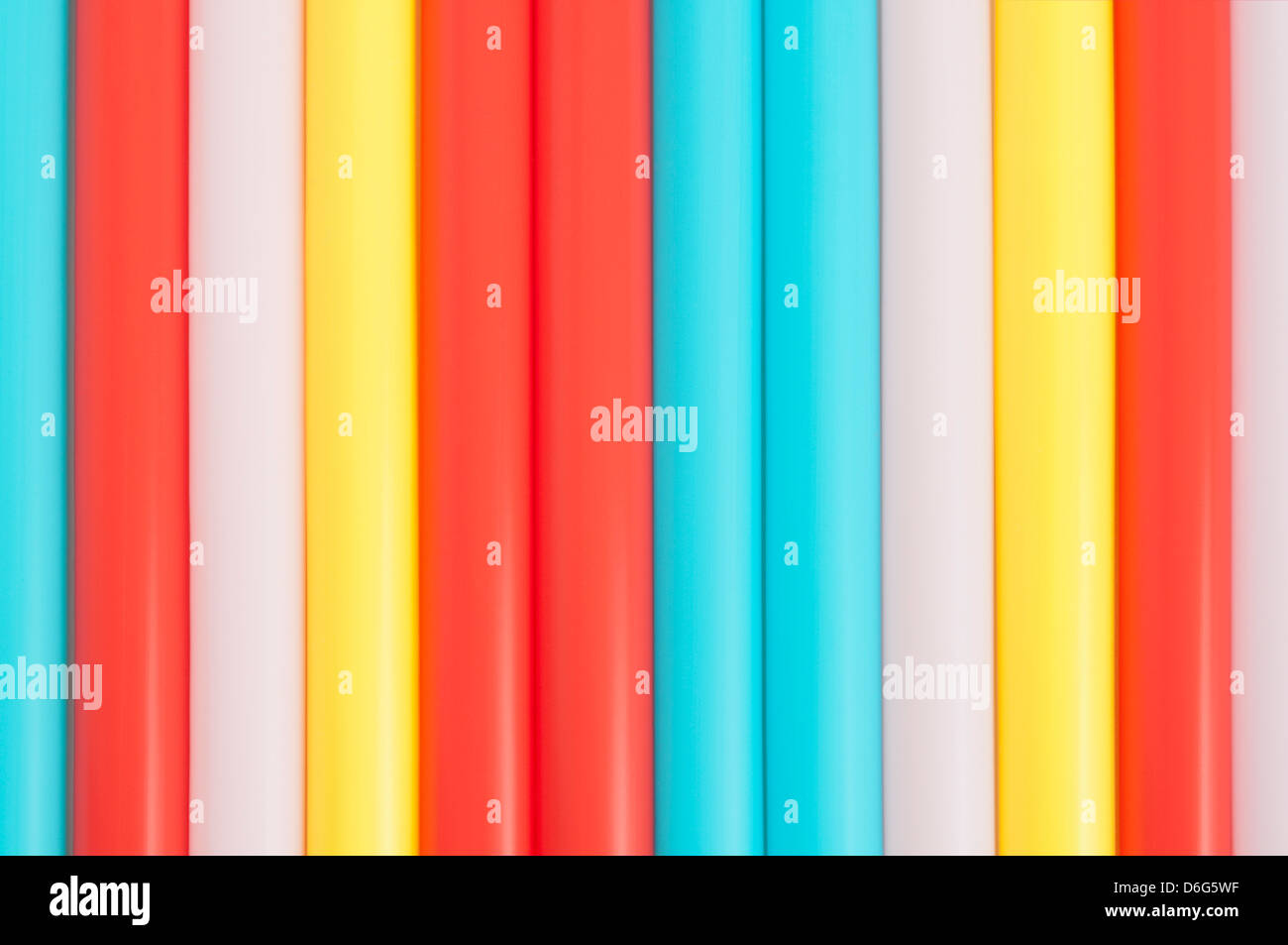 Colorful drinking straws on white background Stock Photo - Alamy