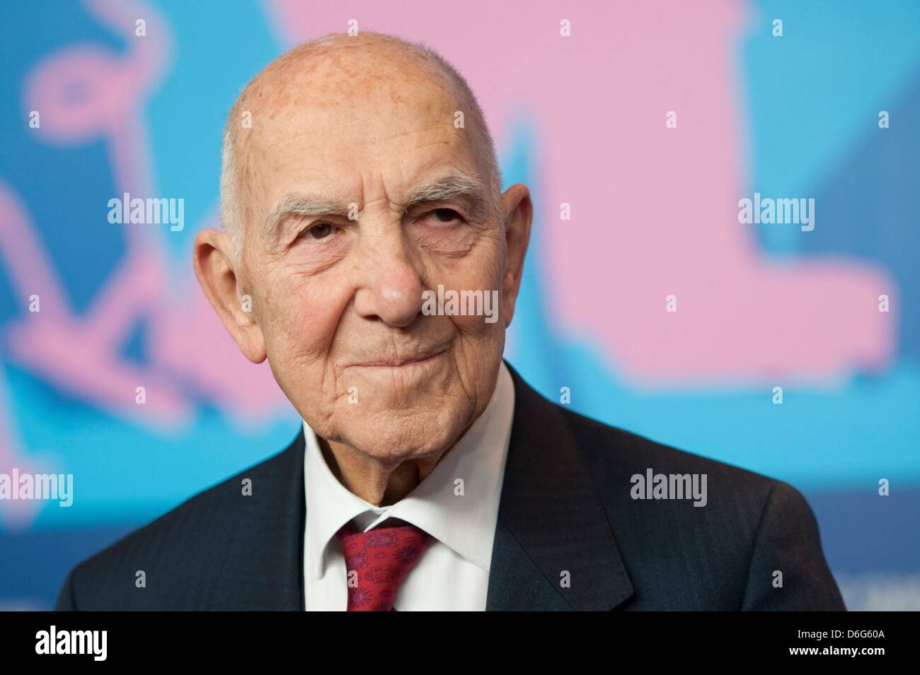 French author Stephane Hessel attends the press conference for the movie 'Indignados' during the 62nd Berlin International Film Festival, in Berlin, Germany, 10 February 2012. The movie is presented in the section Panorama Special at the 62nd Berlinale running from 09 to 19 February. Photo: Sebastian Kahnert dpa Stock Photo