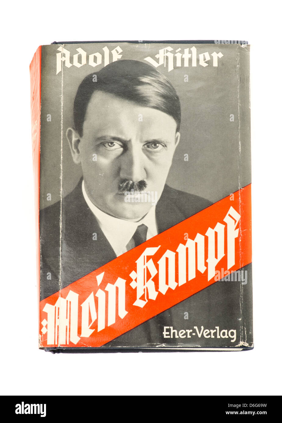 Outside sleeve of the hardback book Mein Kampf by Adolf Hitler - 1939 edition Stock Photo