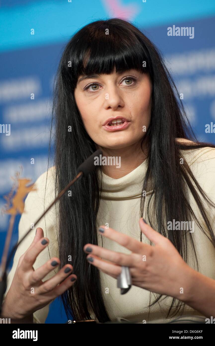 Macedonian actress Labina Mitevska attends the press conference for the
