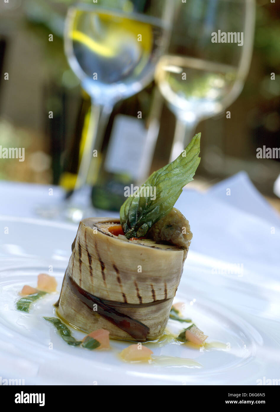 Fish starter dish Stock Photo Alamy