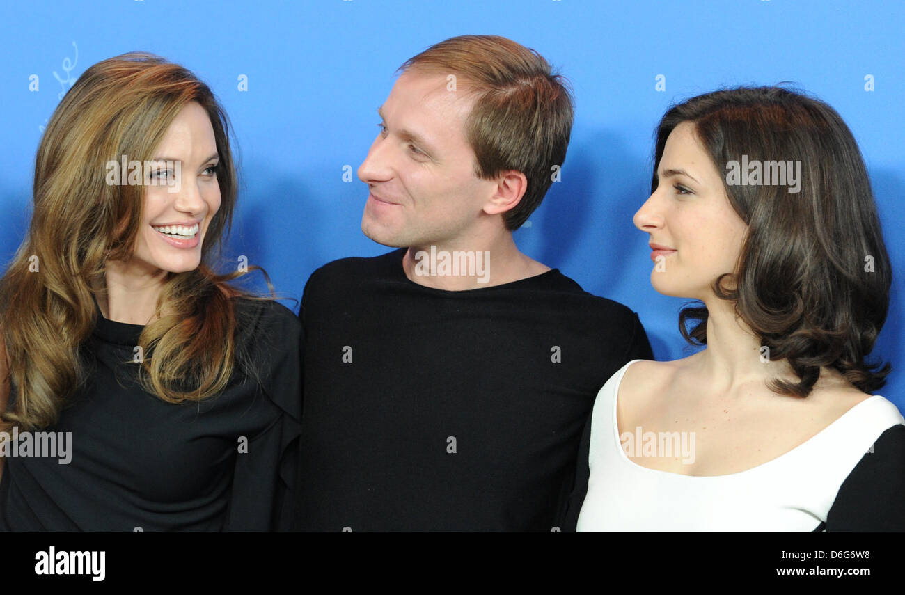 Goran Kostic and Zana Marjanovic attend the In the land of blood and  honey photocall for the 62nd Berlin International Film Festival, in  Berlin, Germany, 11 February 2012. The 62nd Berlinale takes