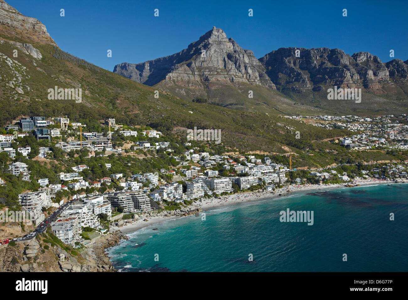Luxury apartments, Clifton Beach, and Table Mountain, Cape Town, South