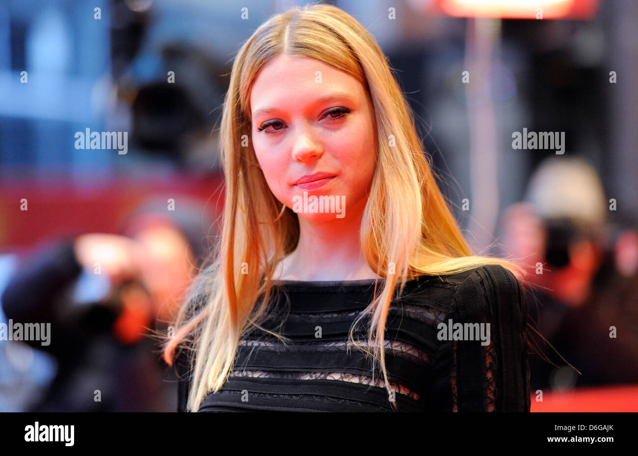 French actress Lea Seydoux arrives for the premiere of the movie Sister  ('L'enfant D'en Haut') during the 62nd Berlin International Film Festival,  in Berlin, Germany, 13 February 2012. The movie is presented